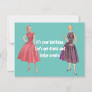 Search for drunk birthday cards Vintage