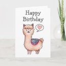 Search for llama birthday cards Whimsical