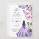 Search for purple butterfly birthday invitations Crown