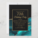 Search for black gold 70th birthday invitations Stylish