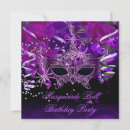 Search for gothic masquerade invitations Purple