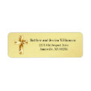 Search for christian wedding return address labels Gold