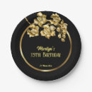 Search for black and gold paper plates Floral