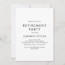 Search for farewell celebration invitations Simple womens retirement