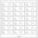 Search for silver moon stickers Over the moon