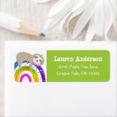 Search for kawaii return address labels Sloth