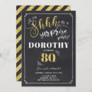 Search for vintage 80th birthday invitations Surprise
