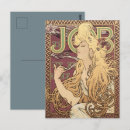 Search for vintage art nouveau postcards Alphonse mucha