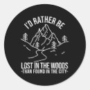 Search for deer in woods stickers Hunter