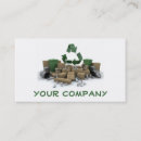 Search for recycling business cards Logo