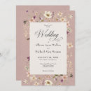 Search for wildflower wedding invitations Calligraphy script