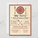 Search for cookout engagement party invitations Red
