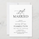 Search for just married wedding invitations Newlyweds