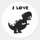 Search for i love dinosaurs stickers T rex