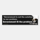 Search for problems bumper stickers Government