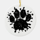 Search for paw christmas tree decorations Puppy