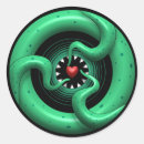 Search for alien monster stickers Green