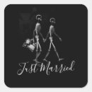Search for skeleton bride and groom stickers Just married