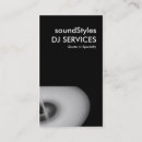 Search for turntable business cards Djs