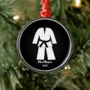 Search for black belt christmas tree decorations Kung fu