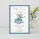 Search for elephant baby girl shower invitations Cute