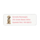 Search for apricot return address labels Dog