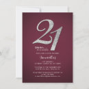 Search for surprise 21st birthday invitations Modern