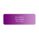 Search for magenta return address labels Colour