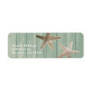 Search for gold starfish return address labels Tropical