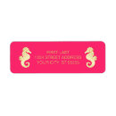 Search for seahorse wedding return address labels Tropical