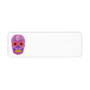 Search for day of dead return address labels Flowers