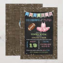 Search for football or tutus invitations Chalkboard