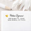 Search for gold hearts return address labels Elegant