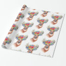 Search for deer wrapping paper Brown