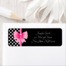 Search for black and white polka dots return address labels Cute
