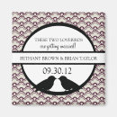 Search for purple save the date magnets Lovebirds