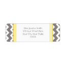 Search for yellow chevron return address labels Chic