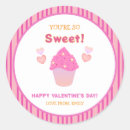 Search for valentines cupcake stickers Pink