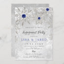 Search for royal blue engagement party invitations Silver