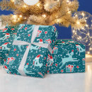 Search for teal and red christmas wrapping paper Pattern