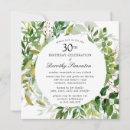 Search for green 30th birthday invitations Modern