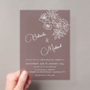 Search for transparent wedding invitations White