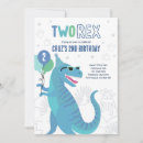 Search for two rex birthday invitations Dinosaur three rex