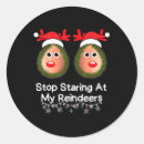 Search for funny reindeers stickers Snow