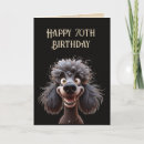 Search for 70th dog birthday cards Seventy
