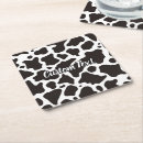 Search for cowhide coasters Black