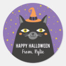 Search for fun feline stickers Black