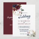 Search for burgundy and blue wedding invitations Chic