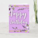 Search for lavender birthday cards Floral