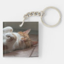 Search for orange cat key rings Sleeping